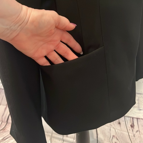 MM LaFleur The Collin’s Blazer NWT Tailored Black Hidden Placket Wool Blend 8 - Picture 5 of 12